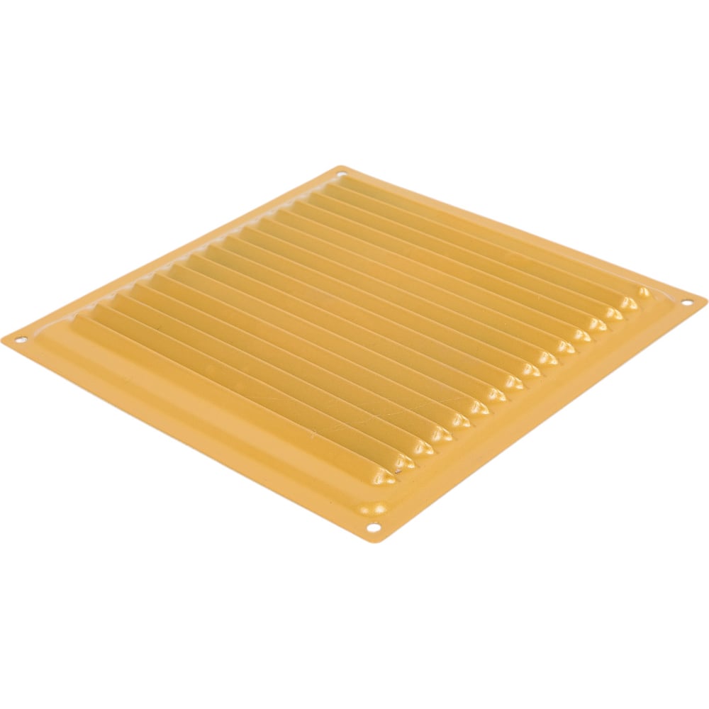 Изображение товара Решётка металлическая с сеткой 175x175 мм золотая для окон и дверей