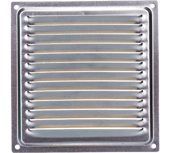 Изображение товара Решётка металлическая с сеткой, неокрашенная 150 x 150 мм  Эвент ВРС