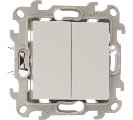 Изображение товара Двухклавишный выключатель Simon Push&Go, белый 2420398-030
