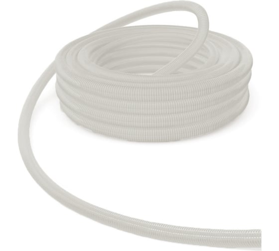 Изображение товара Шланг напорно-всасывающий 32 мм, 25 м, армирован ПВХ спиралью, белый ТР-Сантехника 11406