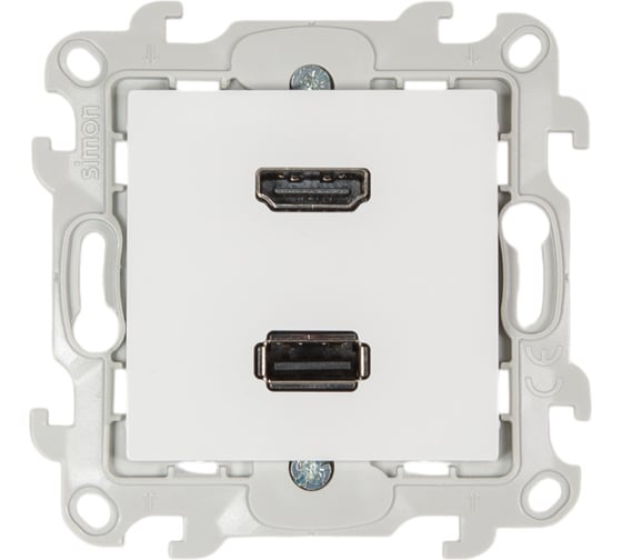 Изображение товара Коннектор Simon HDMI+USB 2.0, белый 2411095-030