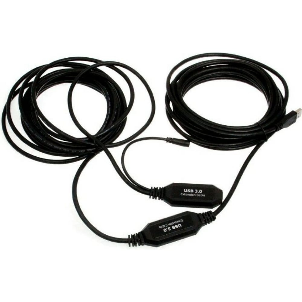 Удлинительный активный кабель-адаптер VCOM orient uss 102n кабель адаптер usb am to rs232 db9m wch ch340 поддержка win 8 x 10 длина 0 8м крепеж разъема винты