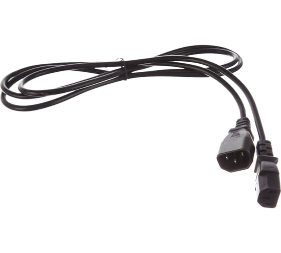 Изображение товара Кабель монитор-компьютер Telecom /UPS-устройство/220V IEC-320-C13/C14, 1,8м TP020-1.8-BK