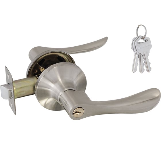 Изображение товара Межкомнатная защелка ISPARUS ISP ЗВ3-01 матовый никель ключ/фикс. 16950