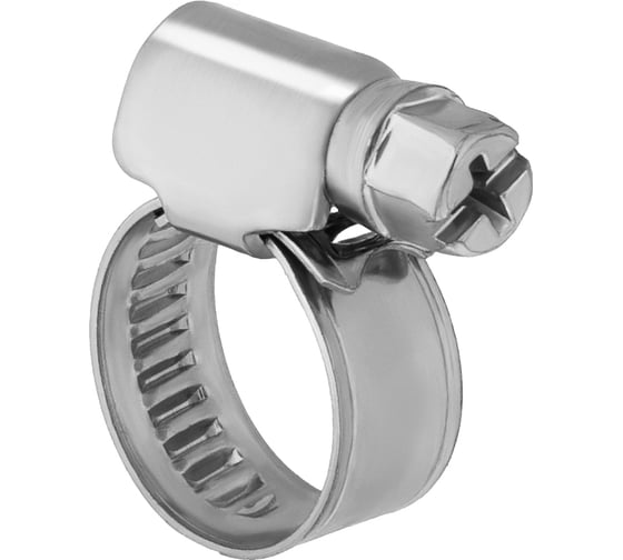 Изображение товара Кабельная стальная червячная хомут-стяжка PROconnect 12-20 мм, упаковка 2 шт. 07-0612-8