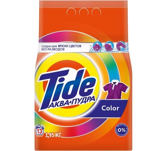 Изображение товара Порошок-автомат TIDE Color СМС 1.95кг 0001230271