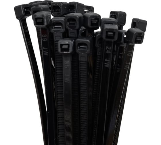 Изображение товара Нейлоновый хомут Smartbuy 3,6х200, черный 100 шт. SBE-CT-36-200-b