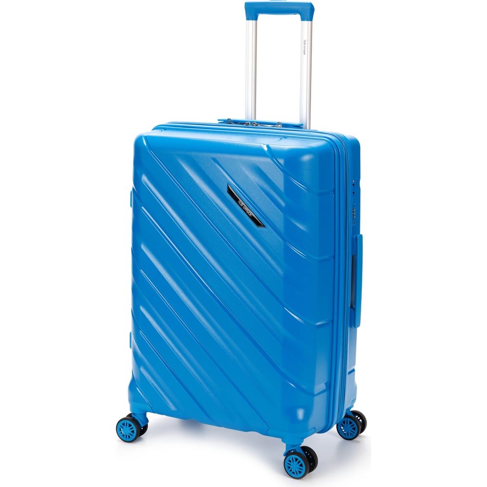 Изображение товара Чемодан Torber В Отпуск синий 45x28x68 см 79 л