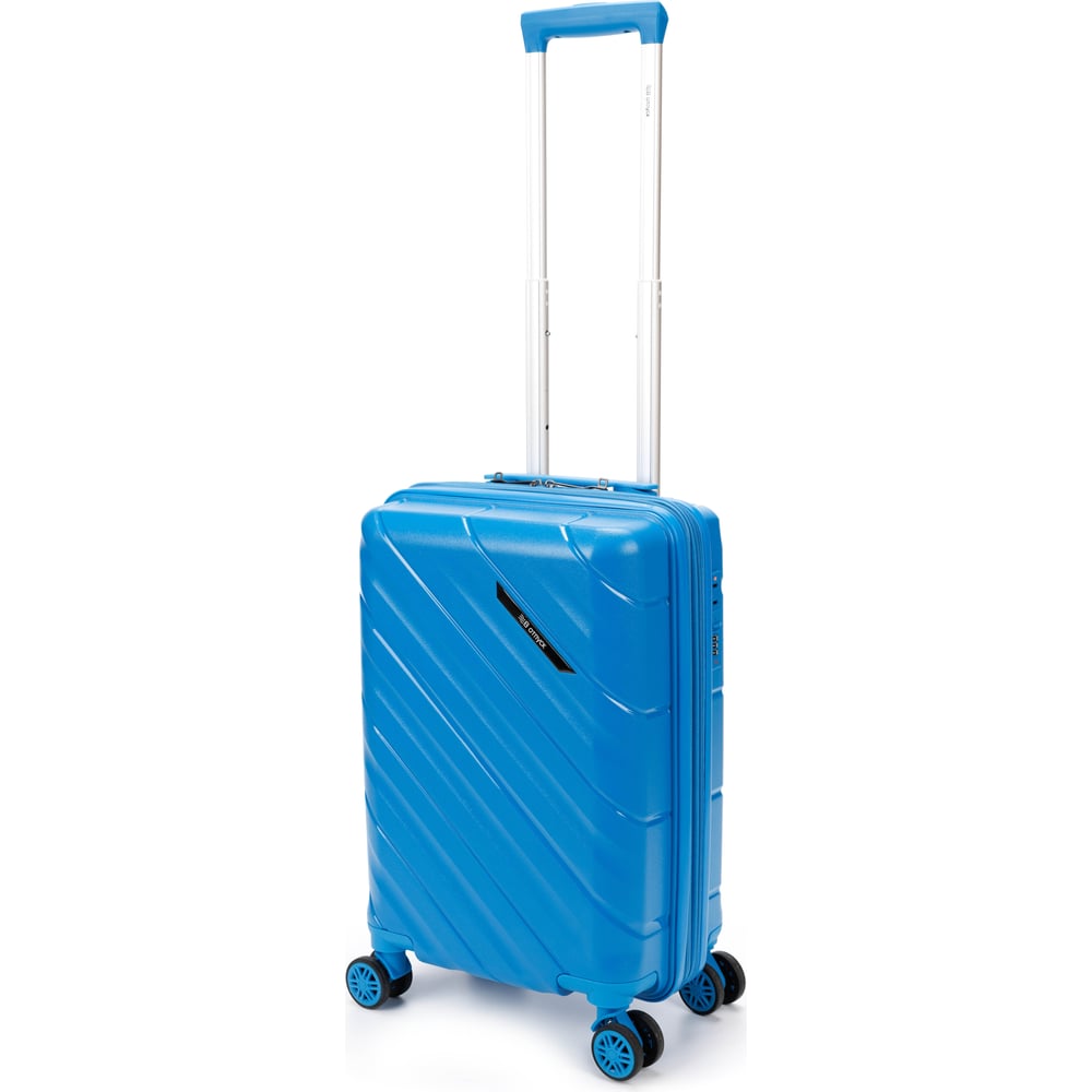 Изображение товара Чемодан Torber В Отпуск синий полипропилен 36x21.5x55 см 38 л TSA