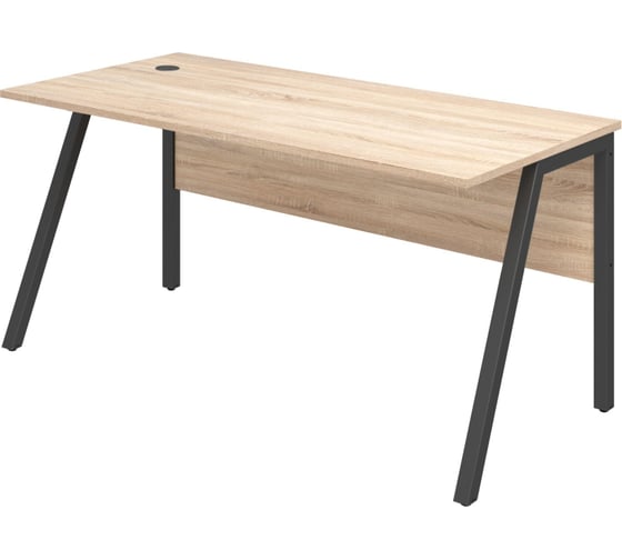 Изображение товара Стол письменный ООО Комус IN Рондо мк S2349 1580x750x750 дуб альпийский антрацит 1636095