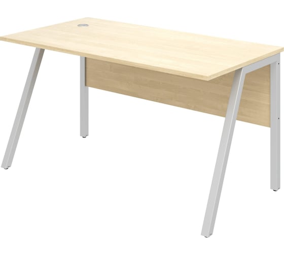 Изображение товара Стол письменный ООО Комус IN Рондо мк S2379 1380x750x750 береза серый 1636080