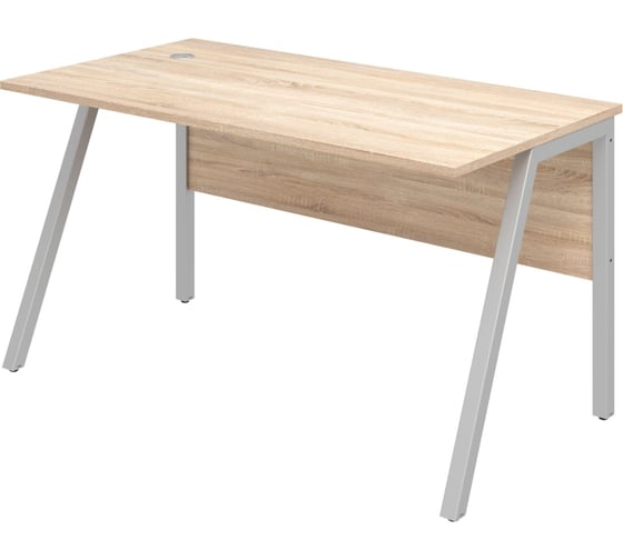 Изображение товара Стол письменный ООО Комус IN Рондо мк S2379 1380x750x750 дуб альпийский серый 1636098