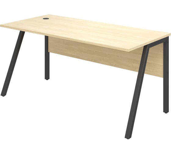 Изображение товара Стол письменный ООО Комус IN Рондо мк S2349 1580x750x750 береза антрацит 1636077