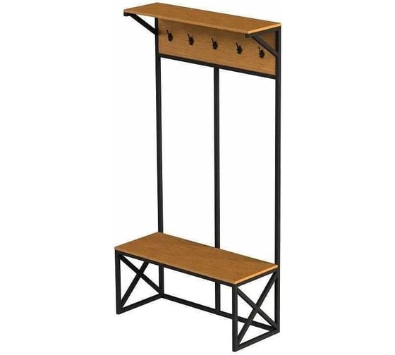 Изображение товара Вешалка напольная Desk Question лофт DQ серия ITLA цвет дуб табачный 10013