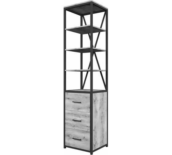 Изображение товара Шкаф-витрина Desk Question лофт DQ серия ITLA цвет дуб белый 10002