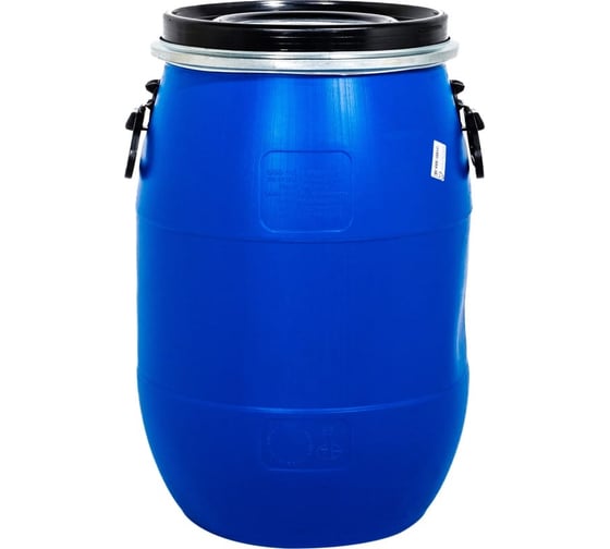 Изображение товара Бочка Дигрус 65 л ,круглая, крышка-обруч с ручками, 402x402x634 мм, синяя БККОР-65-С/Д