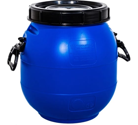 Изображение товара Бочка Дигрус 30 л, полиэтилен, с винтовой крышкой, 360x360x420 мм, синяя БК-В-30-С/Д