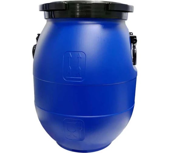 Изображение товара Бочка Дигрус 40 л, полиэтилен, с винтовой крышкой, 380x380x500 мм, синяя БК-В-40-С/Д