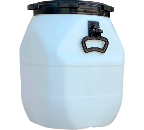 Изображение товара Бочка Дигрус 50 л, полиэтилен, квадратная, 380x380x485 мм, белая БКВ-50-Б/Д