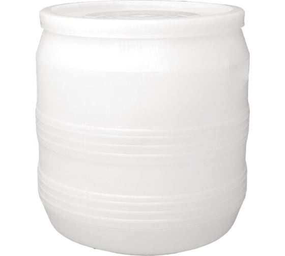 Изображение товара Бочка Дигрус 35 л, полиэтилен, с крышкой, 380x380x405 мм, белая БК-35-Б/Д