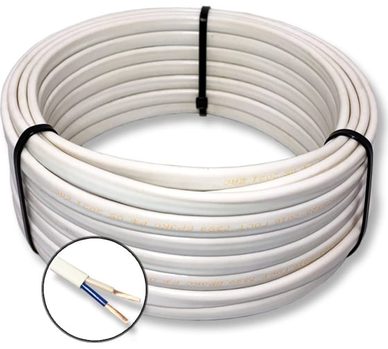 Изображение товара Электрический бытовой плоский шнур ПРОВОДНИК ШВВПнг(A)-LS 2x1.5 мм2, 150м OZ269188L150