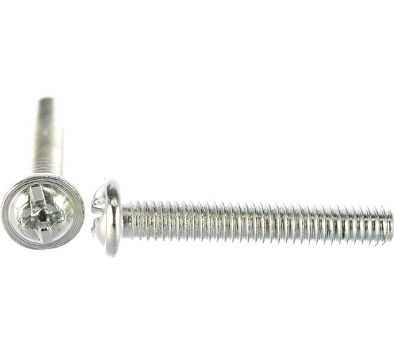 Изображение товара Винт для крепления ручки Element М4x25мм белый цинк 100 шт 307340