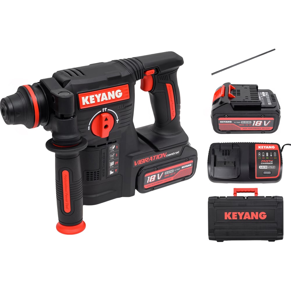   Все инструменты Аккумуляторный перфоратор KEYANG HD20BLH-24T