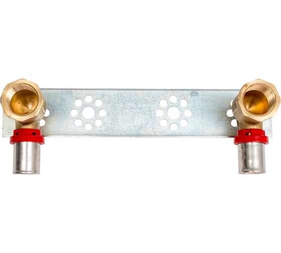 Изображение товара Водорозетка TIEMME пресс-В двойная, на планке с вертикальной подводкой, 16x1/2" 1650024