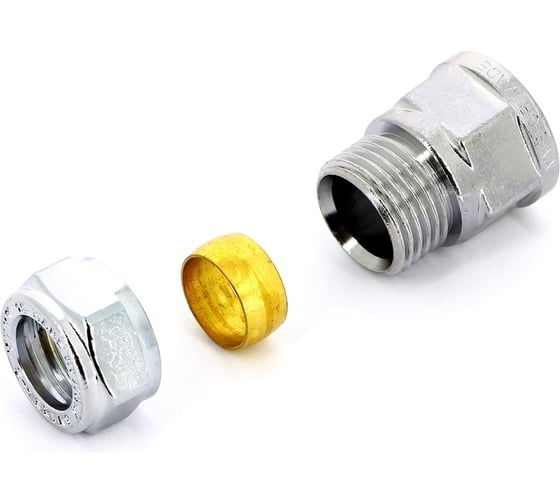 Изображение товара Муфта обжим Tiemme В 10х1/2', хромированная 1130005