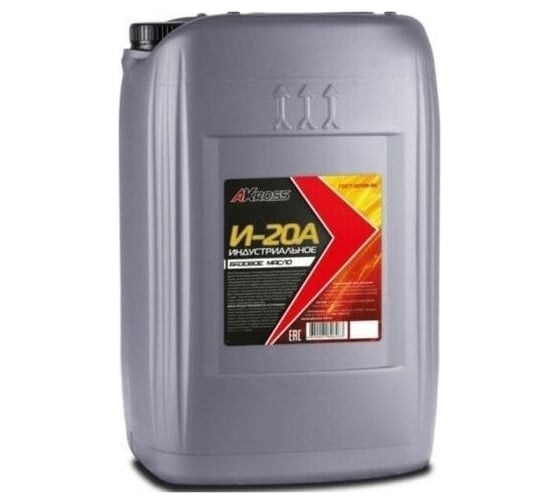 Изображение товара Масло индустриальное минеральное И-20А 20 л AKross AKS0003IOM