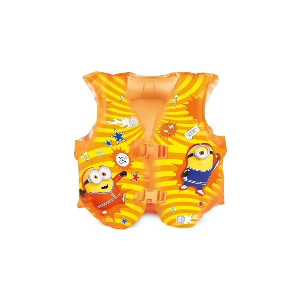 Изображение товара Надувной жилет ND Play Миньоны М для детей 3-6 лет пластик легкий яркий