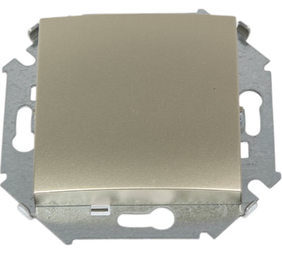 Изображение товара Одноклавишный выключатель Simon 16А 250В, винтовой зажим, шампань 1591101-034