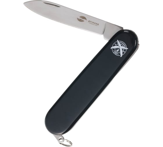 Изображение товара Нож перочинный STINGER 90 мм, 2 функции, материал рукояти: АБС-пластик, черный FK-K5006NH-2F