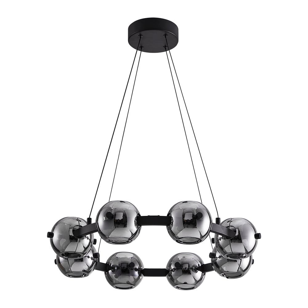 Изображение товара Подвесная люстра ARTE LAMP MARKAB с 16 светодиодами стиль хай-тек черная серая