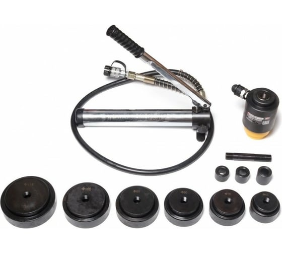 Изображение товара Гидроцилиндр обратного действия с насосом и комплектом надставок Forsage 15т F-71502(7602)