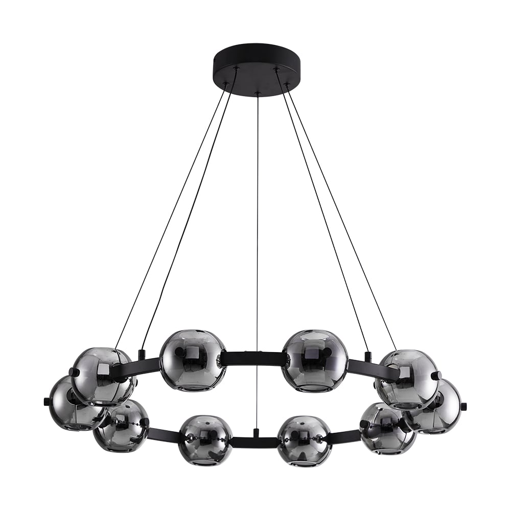 Изображение товара Подвесная люстра ARTE LAMP MARKAB A2471LM-20BK черная и серая