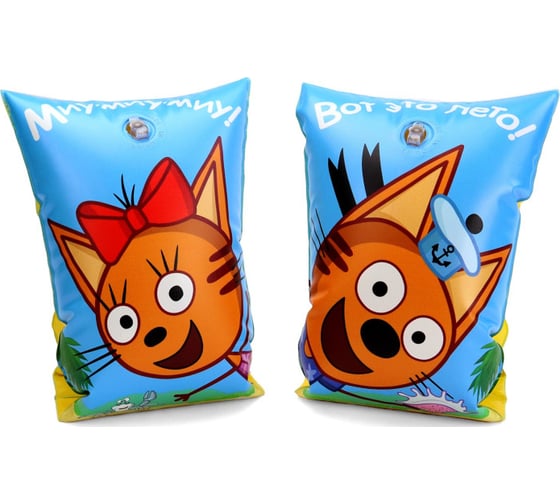 Изображение товара Нарукавники для плавания ND Play Три кота и море приключений надувные 23x15см шт 307977