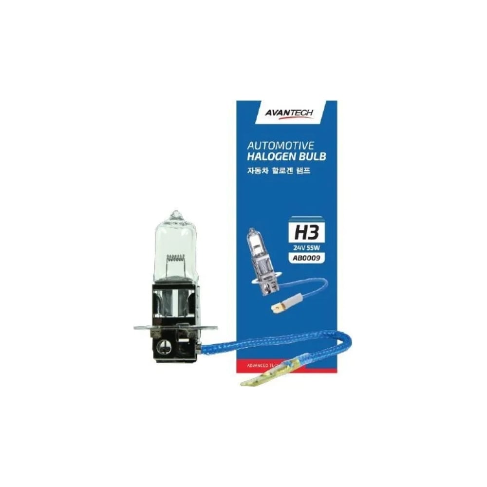 Изображение товара Лампа головного света AVANTECH H3 24V 55W арт. AB0009 131278