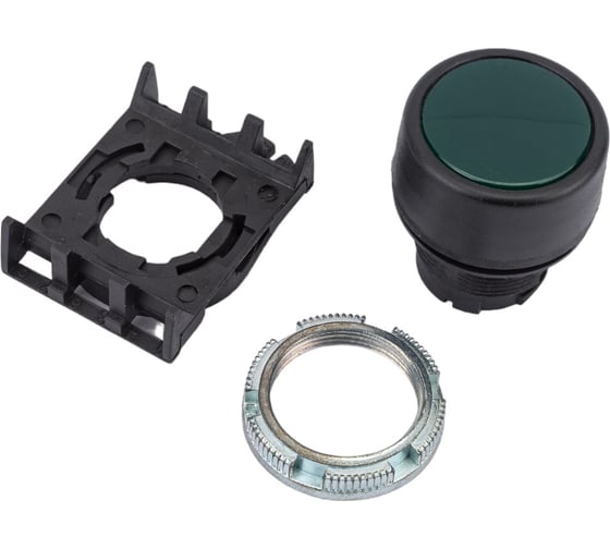 Изображение товара Плоская прозрачная кнопка без фиксации DKC, зеленая ABHLR2