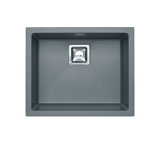 Изображение товара Мойка ALVEUS QUADRIX 50 GRANITAL+ STEEL-G04M 560х460х200 мм с сифоном 1133398 1108037