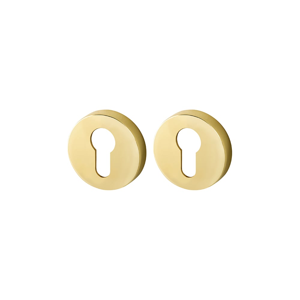 Изображение товара Накладка ARMADILLO CYLINDER ET URB GOLD-24 для евроцилиндра золотой 24К 2 шт
