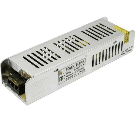 Изображение товара Компактный узкий блок питания SWG 150W, 12V, T-150-12 00000000167