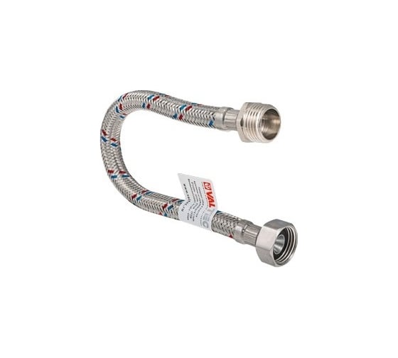 Изображение товара Гибкая подводка для воды (150 см; 1/2"; гайка-штуцер) VALTEC VTf.002.IS.0404150