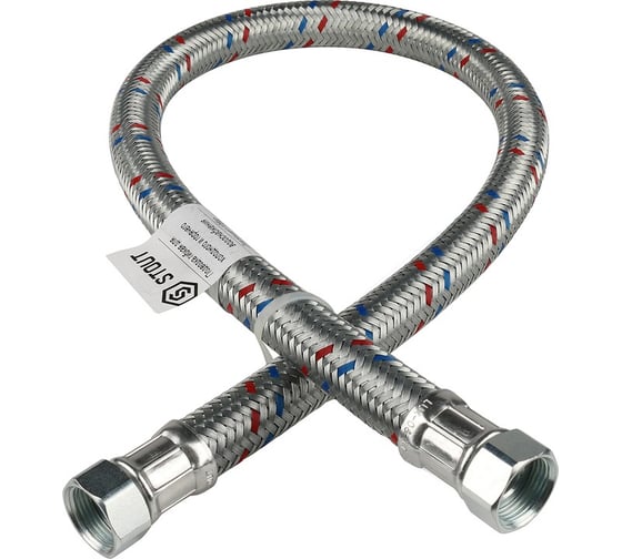 Изображение товара Гибкая подводка для воды  (ВР 3/4хВР 3/4; 1000 мм) STOUT SHF-0310-182020 RG008S8TKGALIG