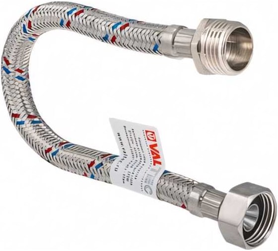 Изображение товара Гибкая подводка для воды (120 см; 1/2"; гайка-штуцер) VALTEC VTf.002.IS.0404120