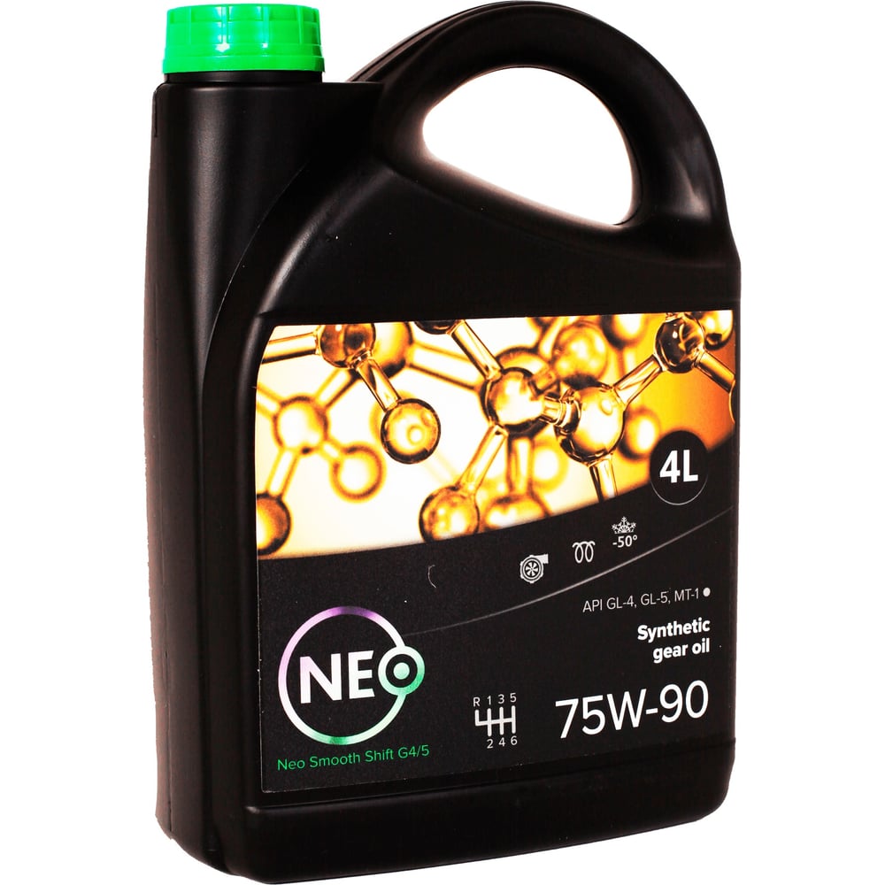 фото Трансмиссионное масло smooth shift 75w-90 (gl4/gl5) 4 л neo oil nss0000026