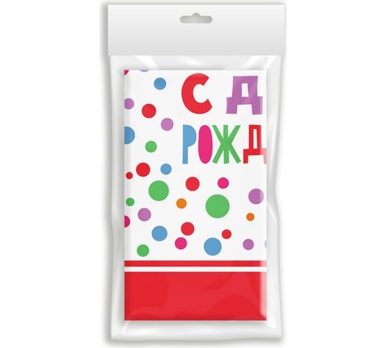 Изображение товара Скатерть ND Play С Днем Рождения 120x180см 309751