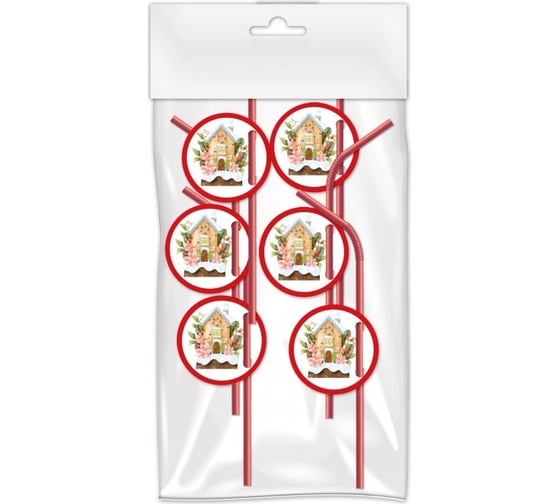 Изображение товара Набор трубочек ND Play Пряничный домик 6шт 309415