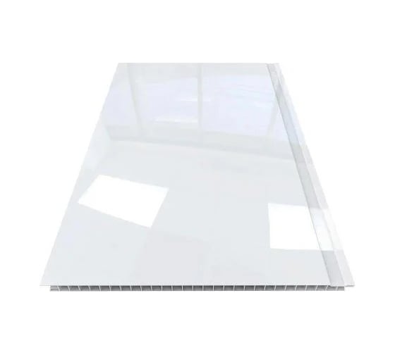 Изображение товара Панель ПВХ STELLA 3.0х0,25 м, Белая, глянцевый лак, Slim Premium, 5 мм, 15 шт ЦБ-00006592