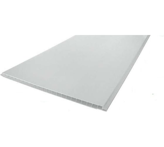 Изображение товара Панель ПВХ STELLA 3,0х0,375, белая глянцевая, 10 шт 00000008440